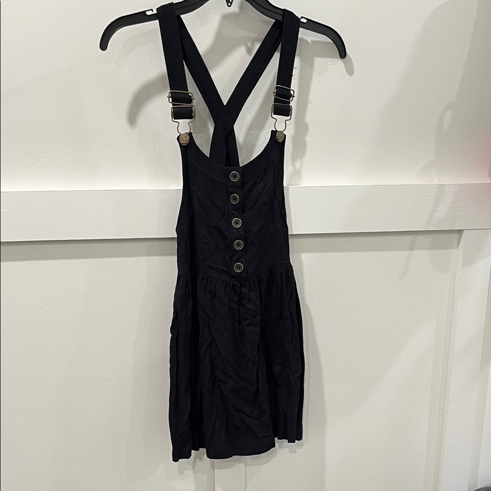 Urban Outfitters Black Overall Dress